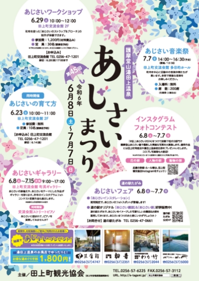 2024年あじさいまつりチラシ